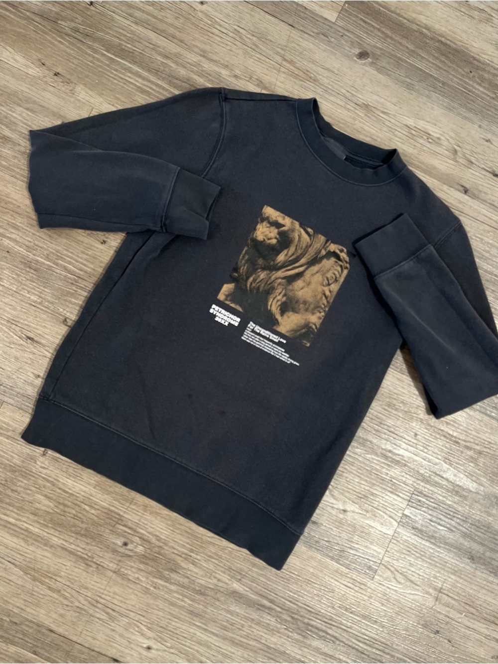 H&M x Streetwear Petrichor Syndrome 20XX Photo Tee Sweatshirt Black Mens S